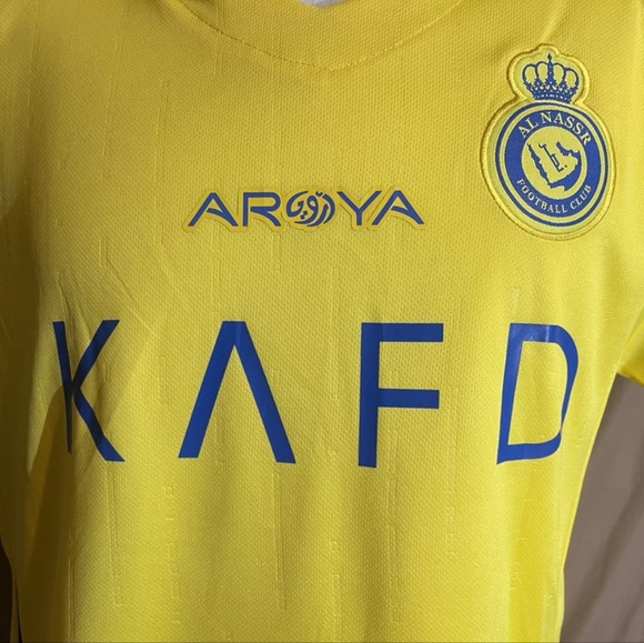 Al Nassr soccer club Cristiano Ronaldo jersey home 2024-2025 season - Picture 3 of 4